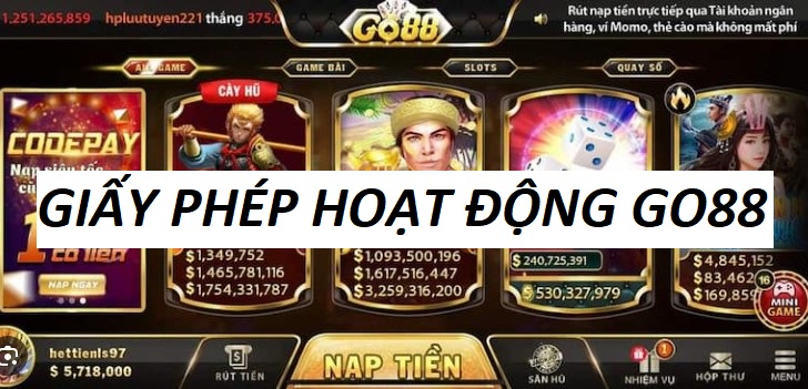 Giay Phep Hoat Dong Go88 La Gi
